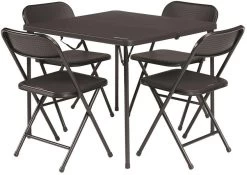 Outwell Corda Picknicktisch-Set (4 Stühle, 1 Tisch), Schwarz