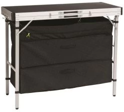 Outwell Magante Küchentisch, 136x54x90/140cm, Schwarz -Outwell 114500 0 2