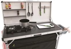 Outwell Magante Küchentisch, 136x54x90/140cm, Schwarz -Outwell 114500 0 4