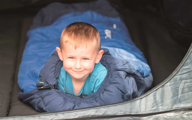 Outwell Convertible Junior Navy Kinder-Mumienschlafsack 4 Outwell Convertible Junior Navy Kinder-Mumienschlafsack – Bild 2