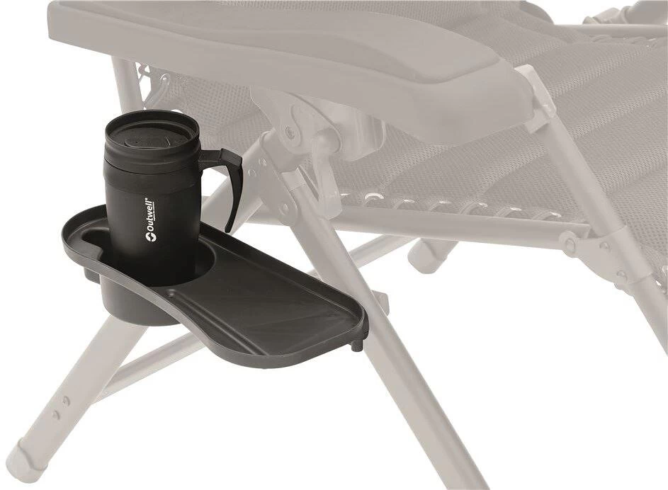 Outwell Acadia Gepolsterter Liegestuhl, Schwarz 4 Outwell Acadia Gepolsterter Liegestuhl, Schwarz – Bild 2