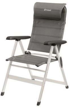 Outwell Milton Campingstuhl, 63x70x107/124cm, Grau