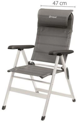 Outwell Milton Campingstuhl, 63x70x107/124cm, Grau -Outwell 59803 0 2