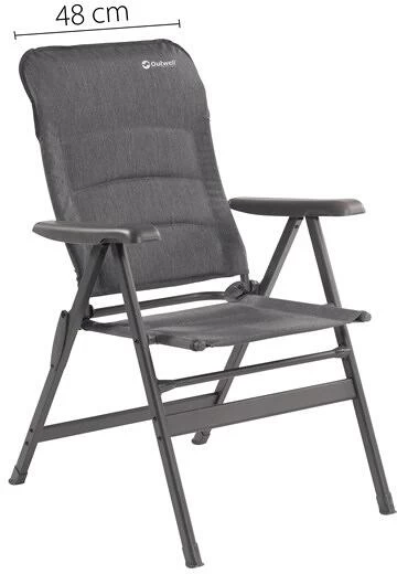 Outwell Fernley Klappstuhl, 64x76x108cm, Grau 6 Outwell Fernley Klappstuhl, 64x76x108cm, Grau – Bild 4