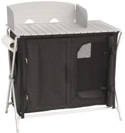 Outwell Sudbury Küchentisch, 91x51x80/100cm, Schwarz