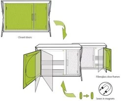 Outwell Sudbury Küchentisch, 91x51x80/100cm, Schwarz -Outwell 72319 0 3