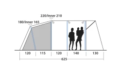 Outwell Avondale 5PA Tunnelzelt -Outwell 737549 4971986