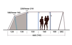 Outwell Hayward Lake 6ATC Aufblasbares Tunnelzelt 6 Personen 15 Outwell Hayward Lake 6ATC Aufblasbares Tunnelzelt 6 Personen -Outwell 789692 5207240