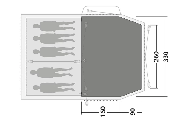 Outwell Zeltteppich Flat Woven Carpet Nevada 5P 4 Outwell Zeltteppich Flat Woven Carpet Nevada 5P – Bild 2