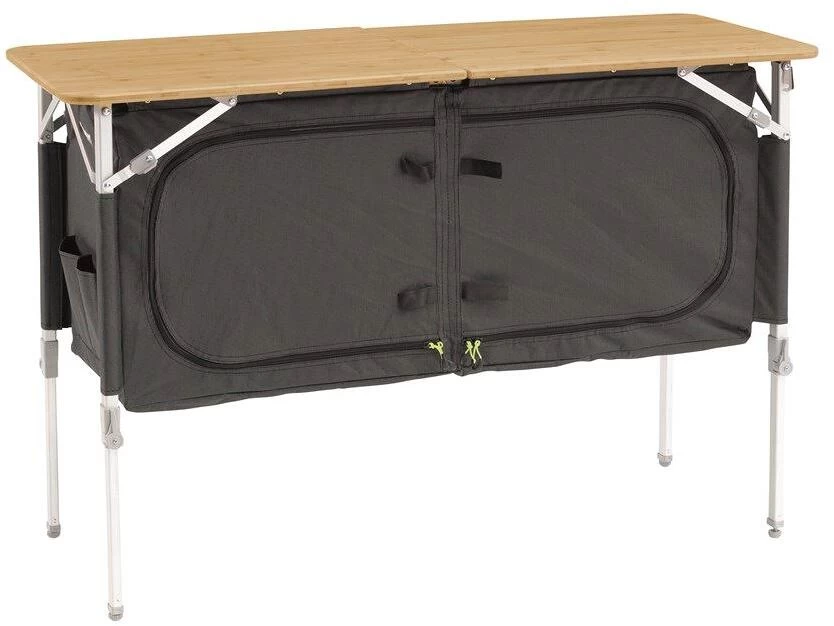 Outwell Padres Küchentisch, Faltbar, 120x50x80cm, Grau 4 Outwell Padres Küchentisch, Faltbar, 120x50x80cm, Grau – Bild 2