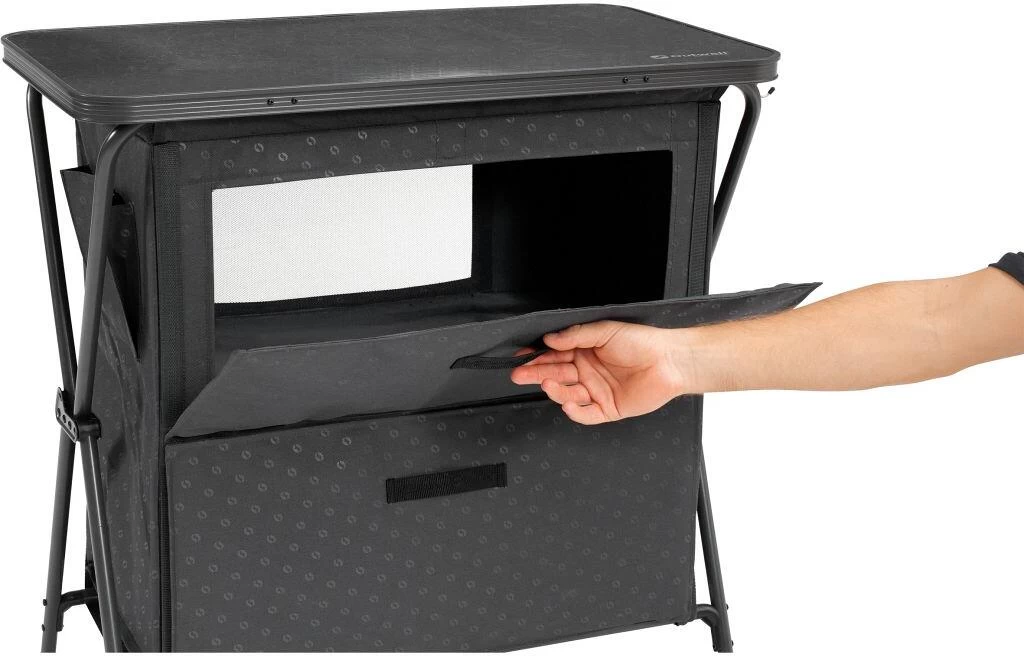 Outwell Bahamas Faltschrank, 80x44x80cm, Grau 4 Outwell Bahamas Faltschrank, 80x44x80cm, Grau – Bild 2