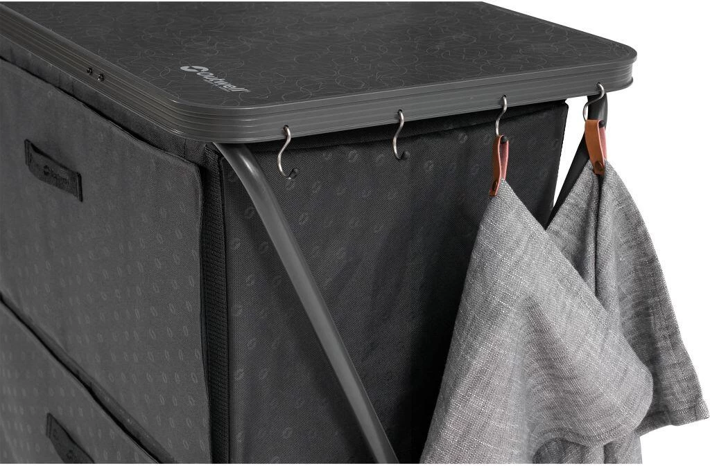 Outwell Bahamas Faltschrank, 80x44x80cm, Grau 5 Outwell Bahamas Faltschrank, 80x44x80cm, Grau – Bild 3