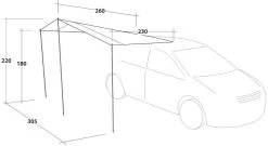Outwell Fieldcrest Canopy Sonnensegel, 305x220x180cm, Grün 16 Outwell Fieldcrest Canopy Sonnensegel, 305x220x180cm, Grün -Outwell 94958 0 5