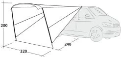 Outwell Touring Canopy Schutzdach, 320x240x200cm, Grau -Outwell 94970 0 3