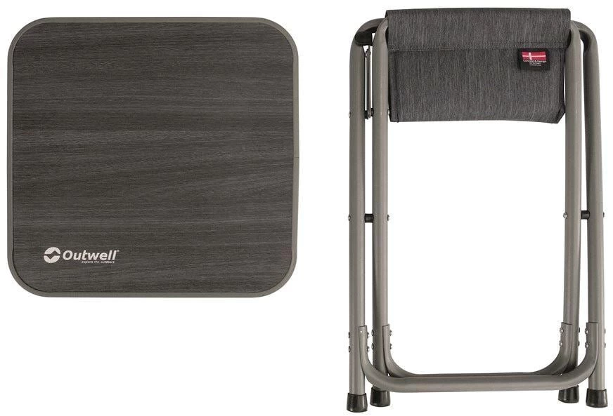 Outwell Redwood Tisch-Hocker, 40x40x49cm, Grau 7 Outwell Redwood Tisch-Hocker, 40x40x49cm, Grau – Bild 5