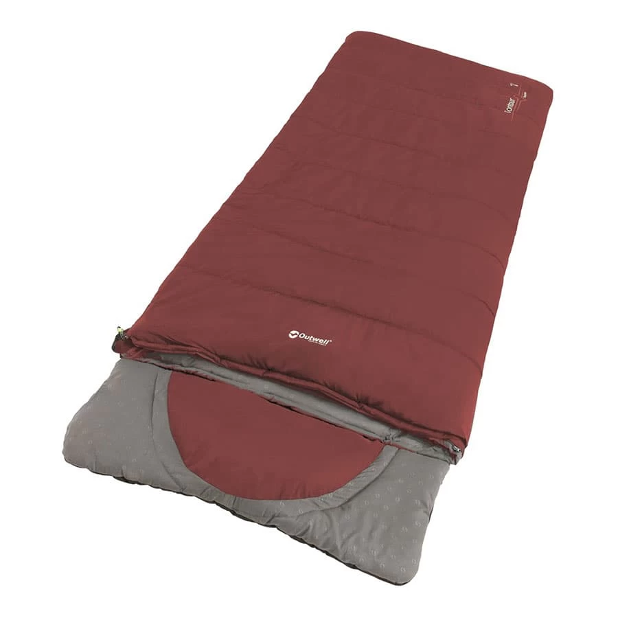 Outwell Contour Lux 3C Schlafsack Mit Reißverschluss Links Rot 3 Outwell Contour Lux 3C Schlafsack Mit Reißverschluss Links Rot