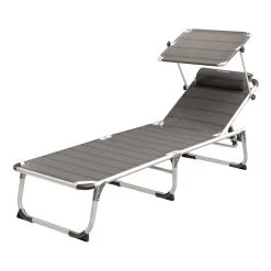 Liegestuhl Mit Armlehne Outwell Victoria Grau