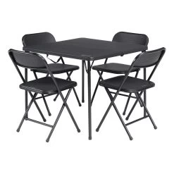 Outwell Corda Picnic Klapptisch + 4 Klappstühle Schwarz