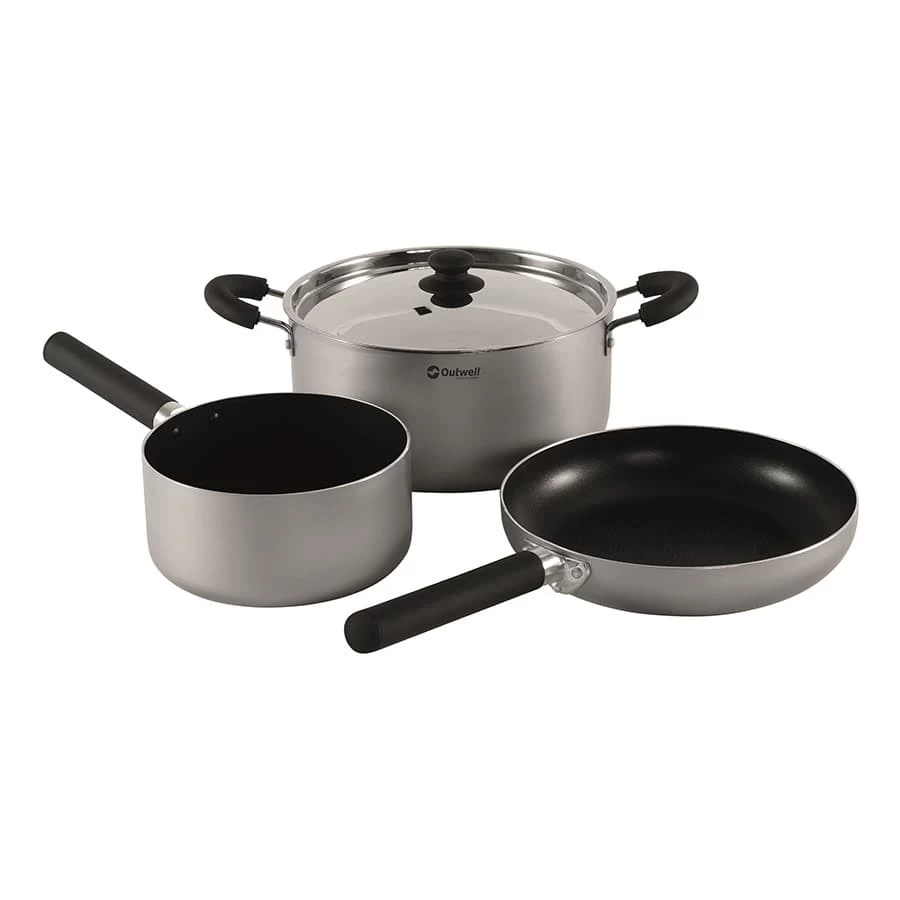 Kochset Outwell Feast Set L Aluminium 3 Kochset Outwell Feast Set L Aluminium