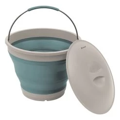 Outwell Collaps Bucket Faltbarer Eimer Mit Deckel Blau/weiß